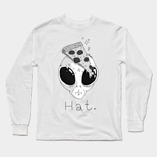 Alien Pizza Hat Long Sleeve T-Shirt